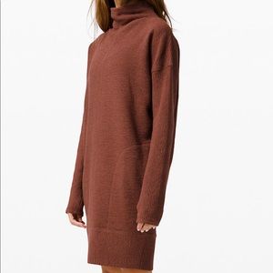 Turtle neck dress call for cozy still in plastic